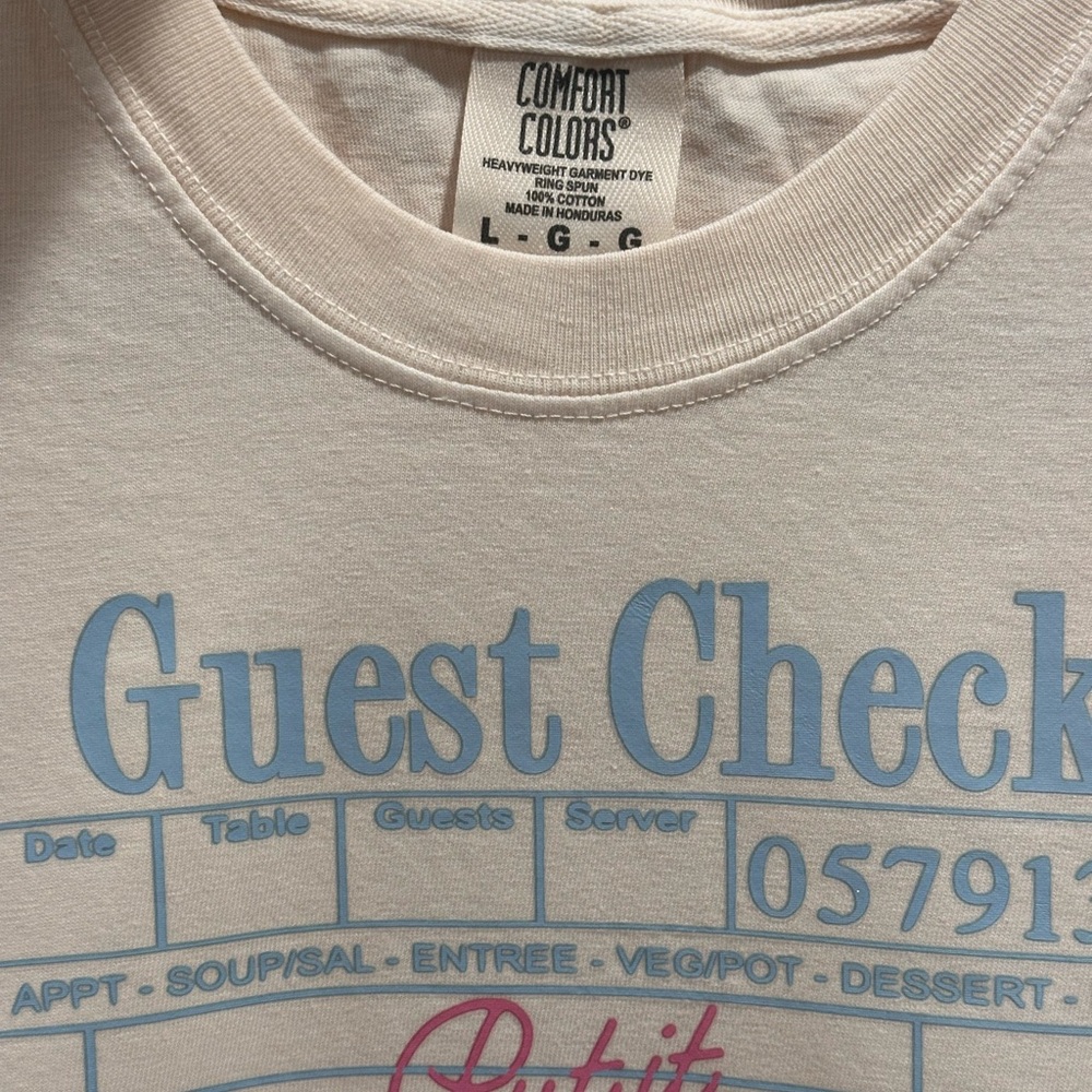 Cream Graphic Tee “Put it on my husband’s tab” Comfort Colors - Picture 4 of 5